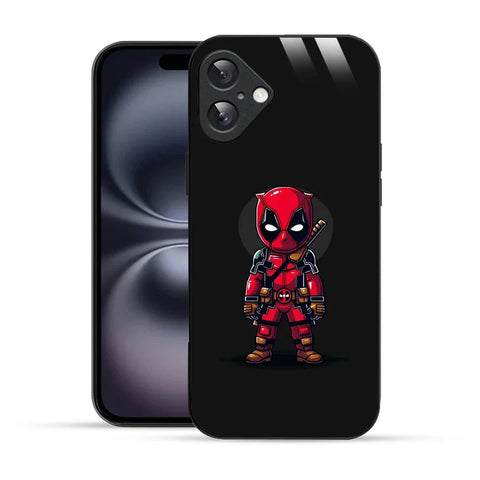 Bornstud Deadpool Chibi Style Printed Case for iPhone 16 Plus
