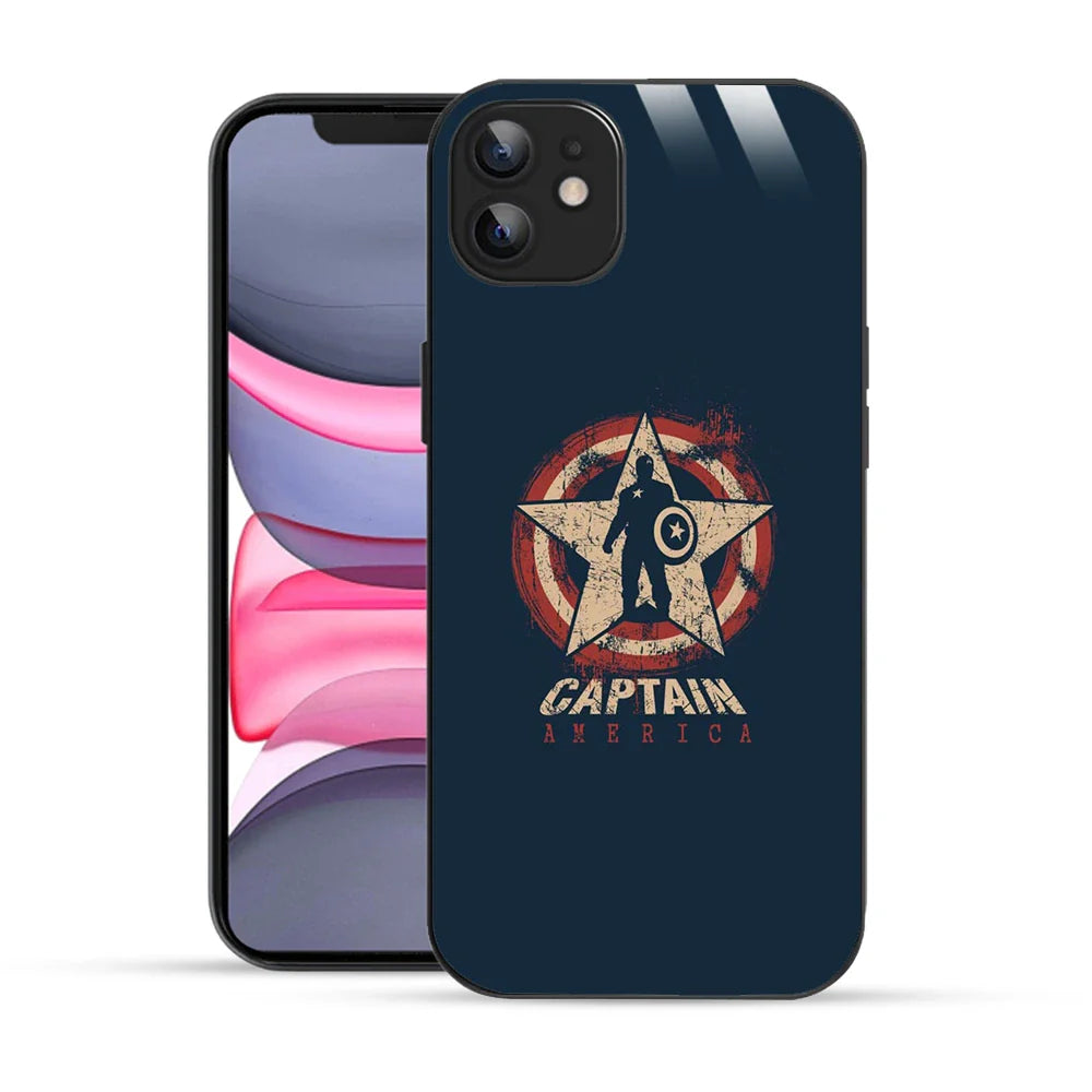 Bornstud Captain America Star Printed Case for iPhone 12