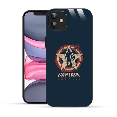 Bornstud Captain America Star Printed Case for iPhone 11
