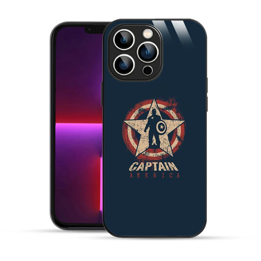 Bornstud Captain America Star Printed Case for iPhone 13 Pro