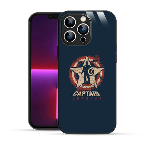 Bornstud Captain America Star Printed Case for iPhone 13 Pro Max