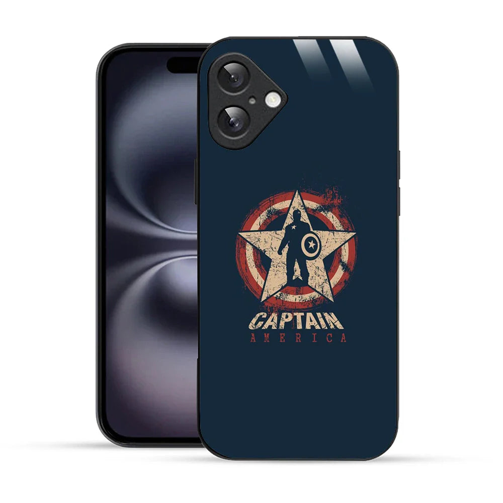 Bornstud Captain America Star Printed Case for iPhone 16