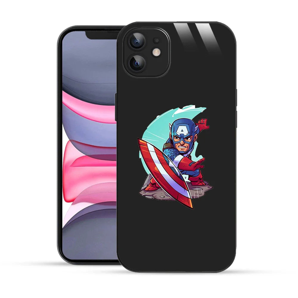 Bornstud Captain America Chibi Style Printed Case for iPhone 12