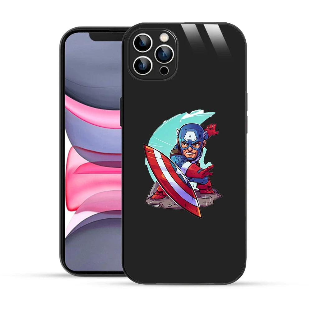 Bornstud Captain America Chibi Style Printed Case for iPhone 12 Pro