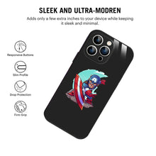 Bornstud Captain America Chibi Style Printed Case for iPhone 13 Pro Max
