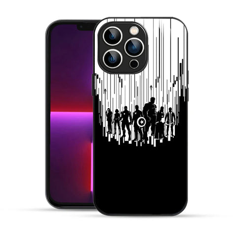 Bornstud Avengers Silhouette Art Printed Case for iPhone 13 Pro
