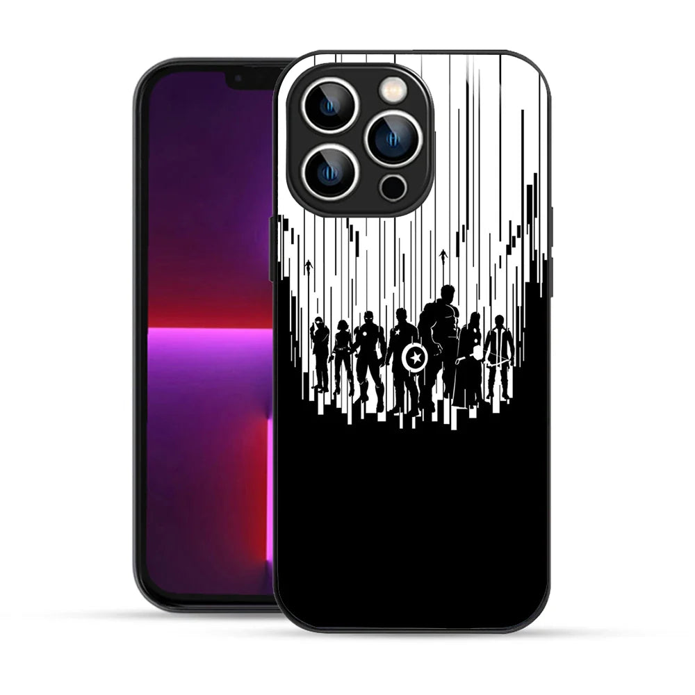 Bornstud Avengers Silhouette Art Printed Case for iPhone 13 Pro Max