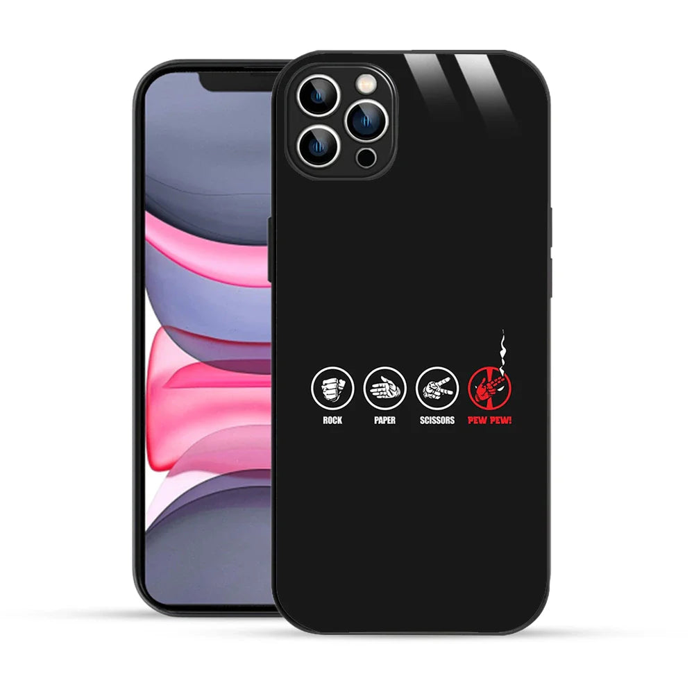 Bornstud Rock Paper Scissors Pew Printed Case for iPhone 11 Pro