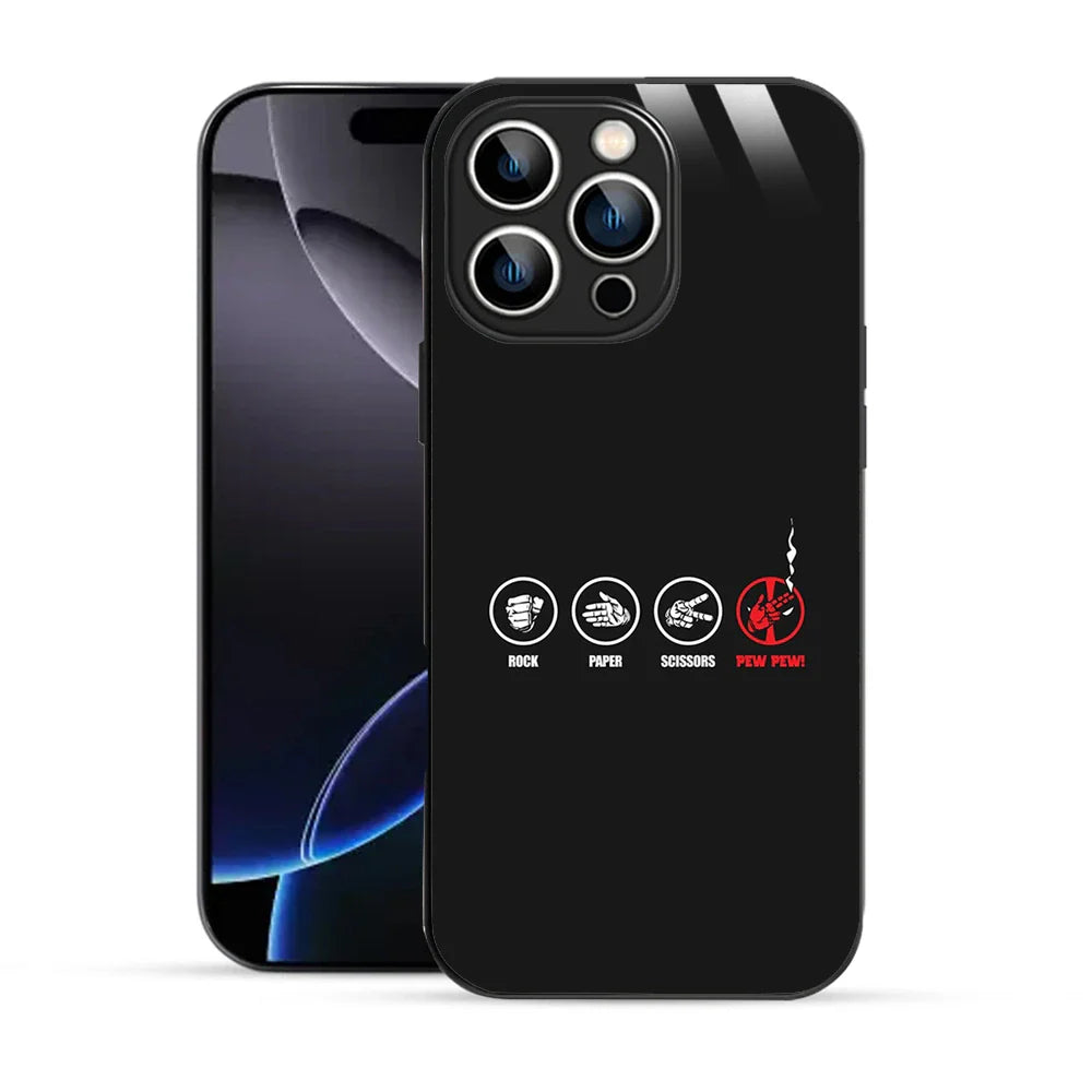 Bornstud Rock Paper Scissors Pew Printed Case