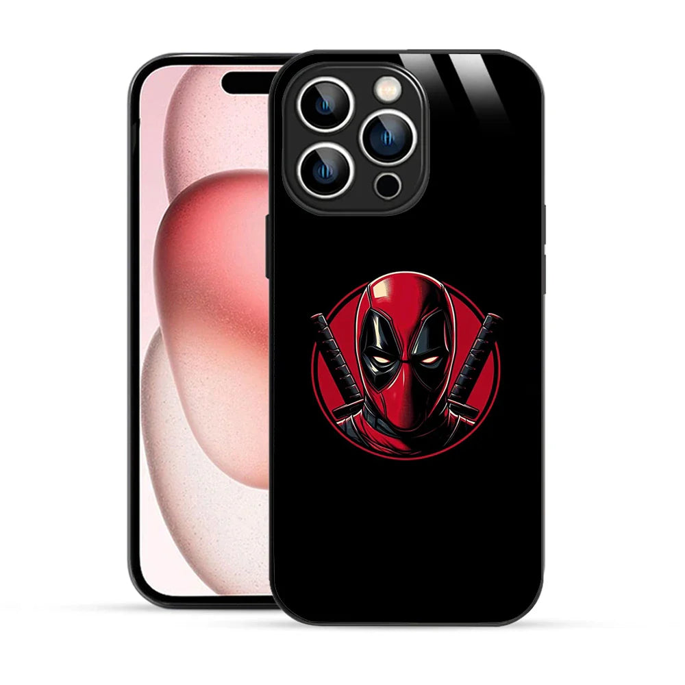 Bornstud Deadpool Warrior Printed Case for iPhone 15 Pro