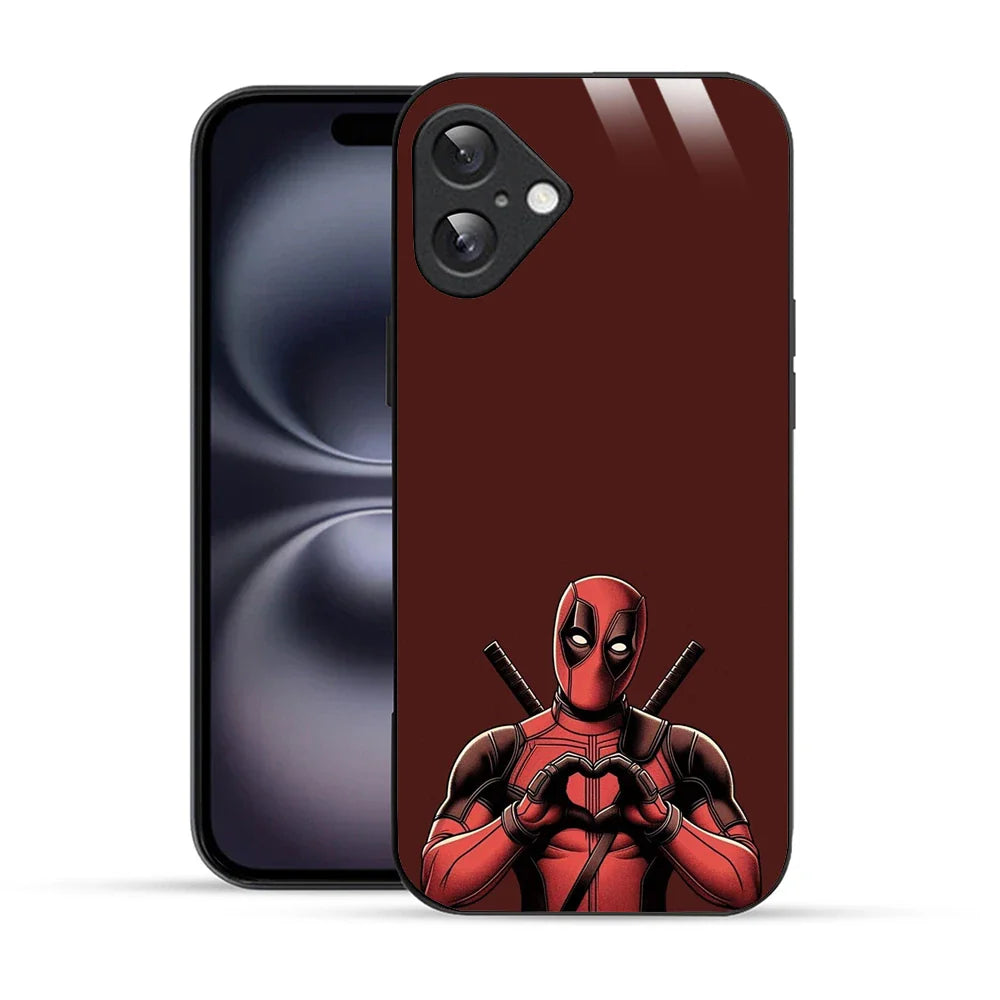 Bornstud Deadpool Love Printed Case for iPhone 16 Plus