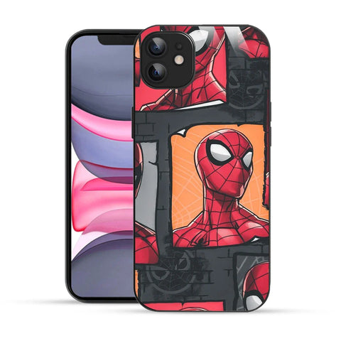 Bornstud Webbed Hero Collage Printed Case for iPhone 11