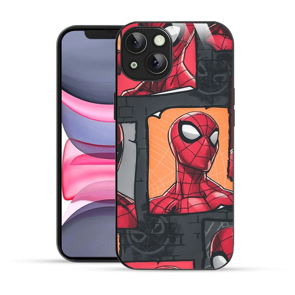 Bornstud Webbed Hero Collage Printed Case for iPhone 14 Plus