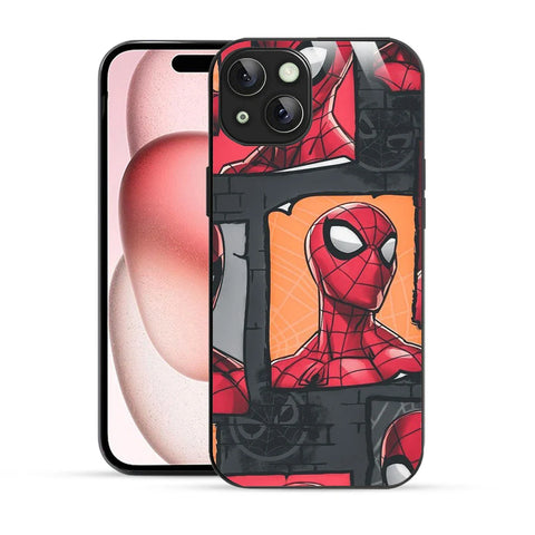 Bornstud Webbed Hero Collage Printed Case for iPhone 15