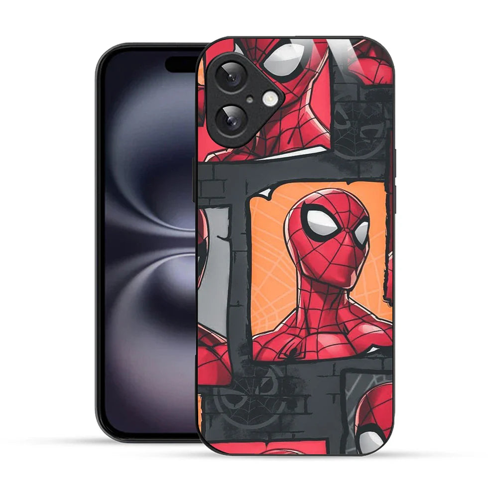 Bornstud Webbed Hero Collage Printed Case for iPhone 16