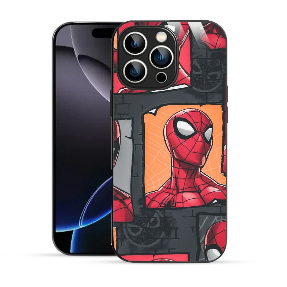 Bornstud Webbed Hero Collage Printed Case for iPhone 16 Pro Max