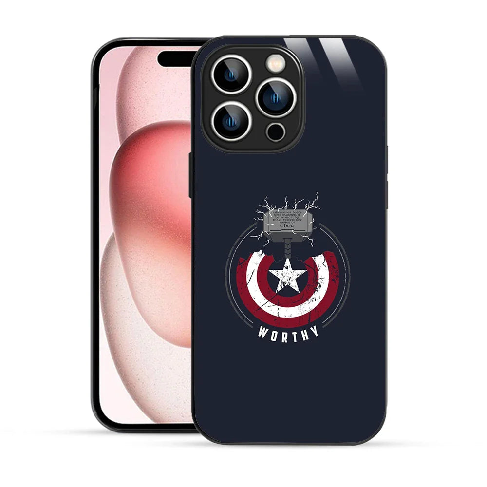 Bornstud Captain Shield Printed Case for iPhone 15 Pro