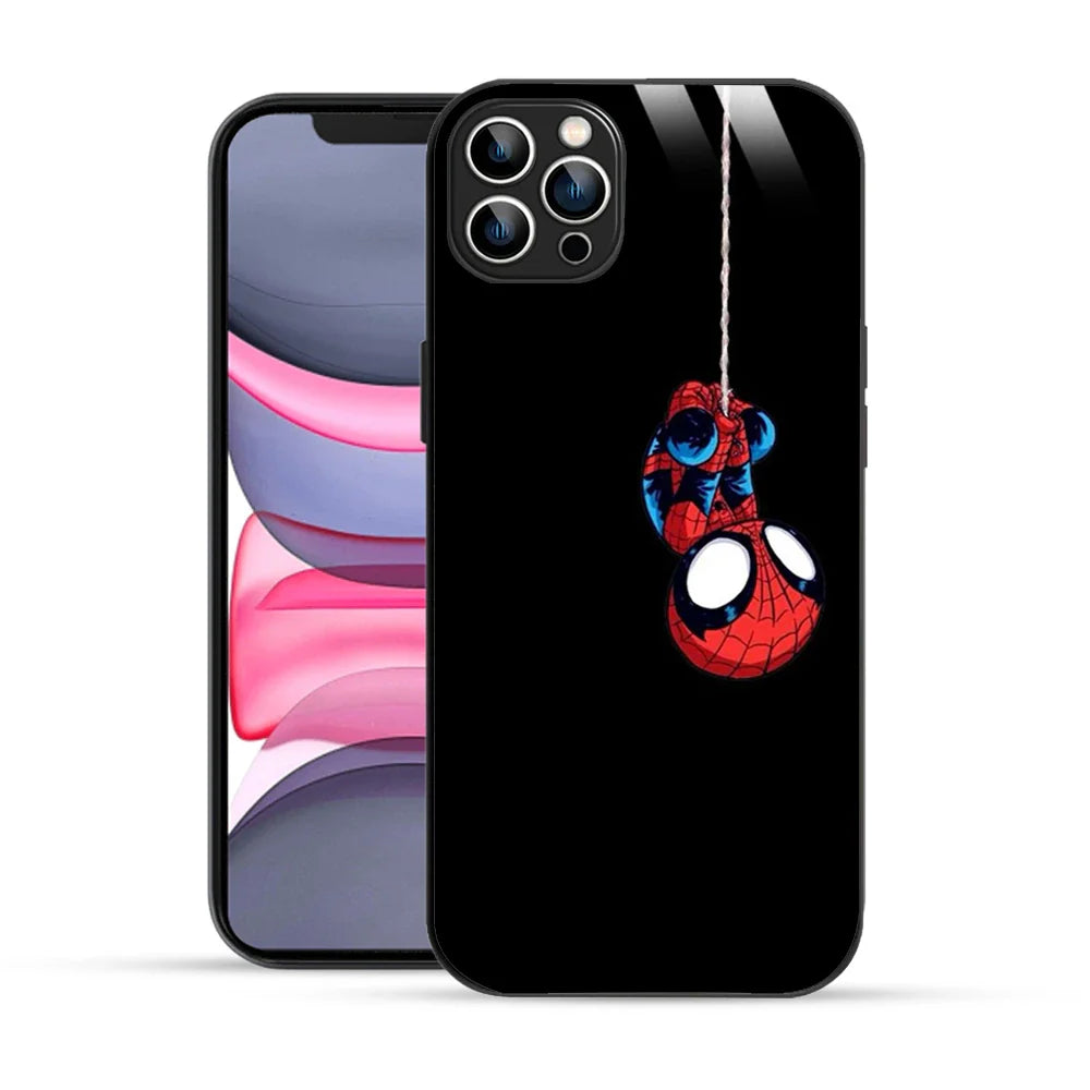 Bornstud Hanging Spider-Man Printed Case for iPhone 12 Pro