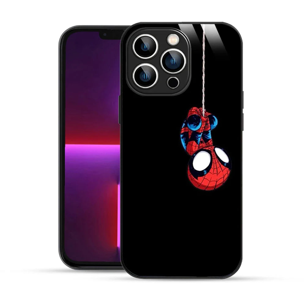 Bornstud Hanging Spider-Man Printed Case for iPhone 13 Pro Max