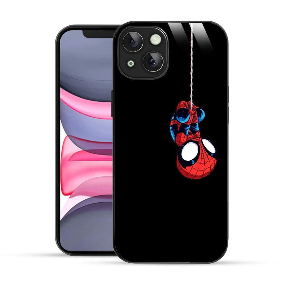 Bornstud Hanging Spider-Man Printed Case for iPhone 14 Plus