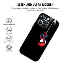 Bornstud Hanging Spider-Man Printed Case for iPhone 14 Pro Max