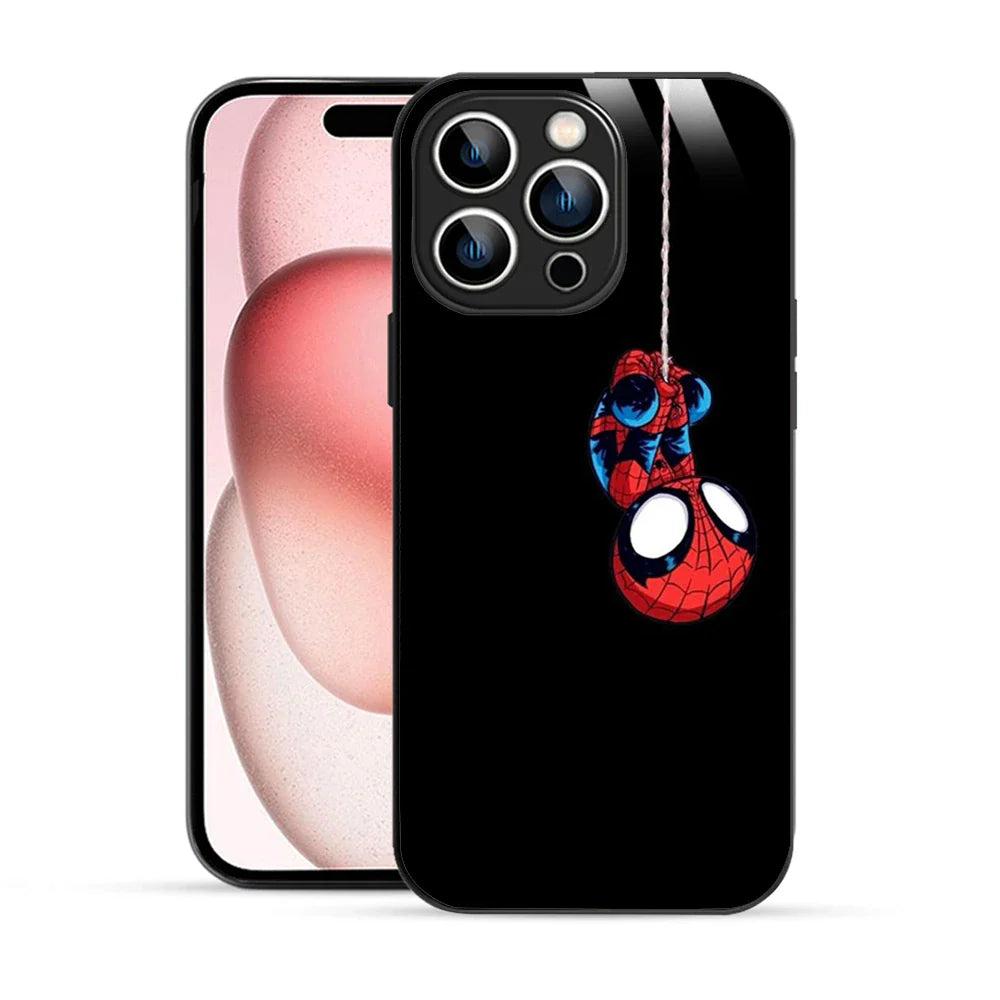 Bornstud Hanging Spider-Man Printed Case for iPhone 15 Pro