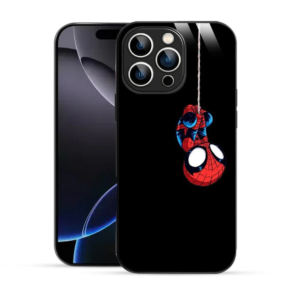 Bornstud Hanging Spider-Man Printed Case for iPhone 16 Pro Max