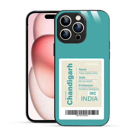 Bornstud Personalised my City tag Printed Case for iPhone 15 Pro Max Light Sea Green