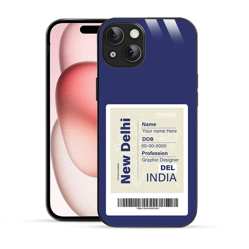 Bornstud Personalised my City tag Printed Case for iPhone 15 Plus Rhino