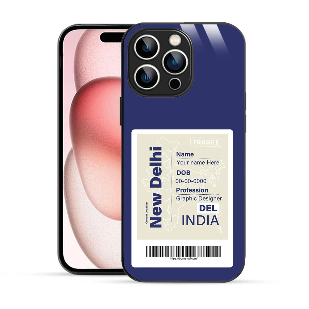 Bornstud Personalised my City tag Printed Case for iPhone 15 Pro Max Rhino