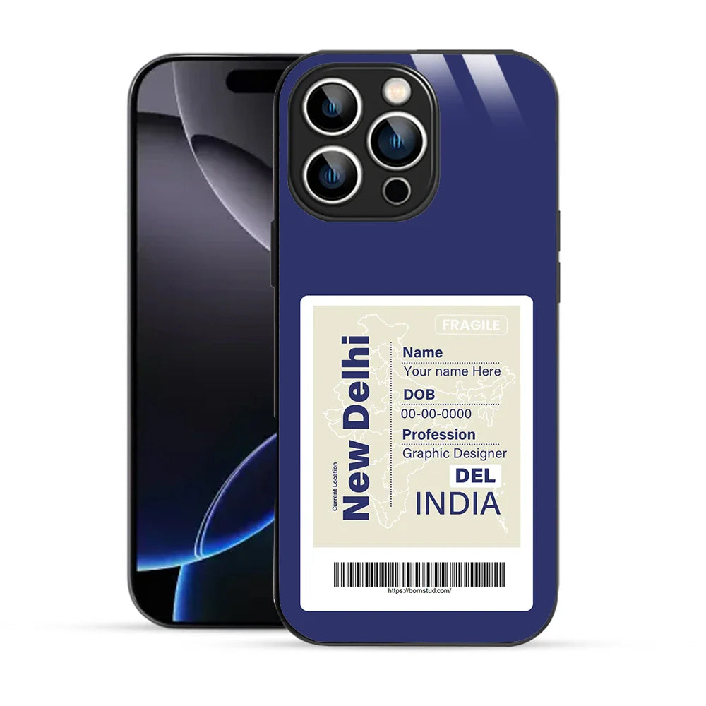 Bornstud Personalised my City tag Printed Case for iPhone 16 Pro Rhino