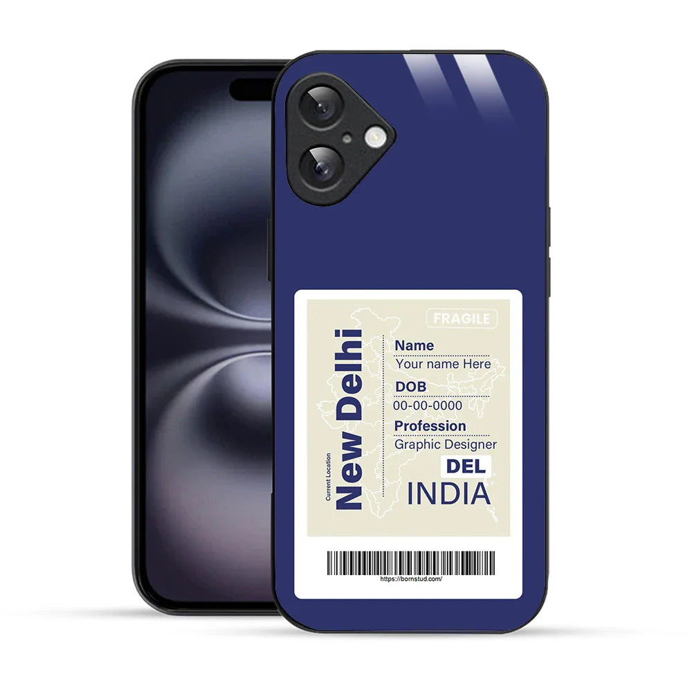 Bornstud Personalised my City tag Printed Case for iPhone 16 Plus Rhino