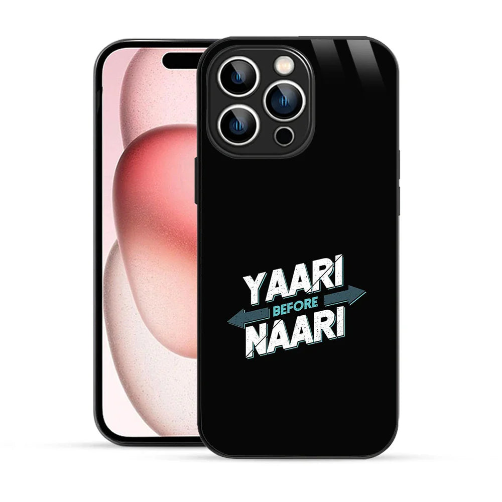 Bornstud Yaari Before Naari Printed Case for iPhone 15 Pro