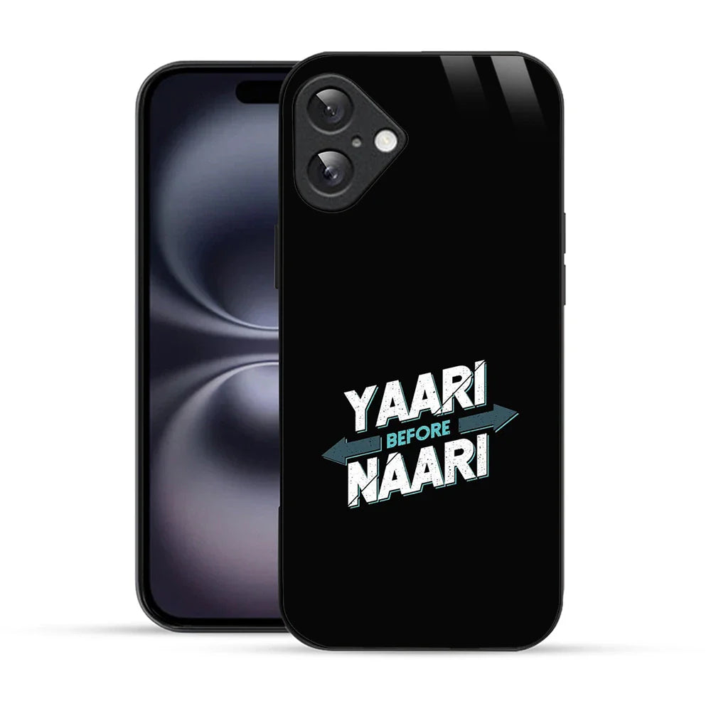 Bornstud Yaari Before Naari Printed Case for iPhone 16