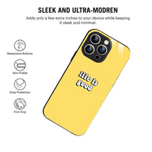Bornstud Life is Good Quote Printed Case for iPhone 15 Pro Max