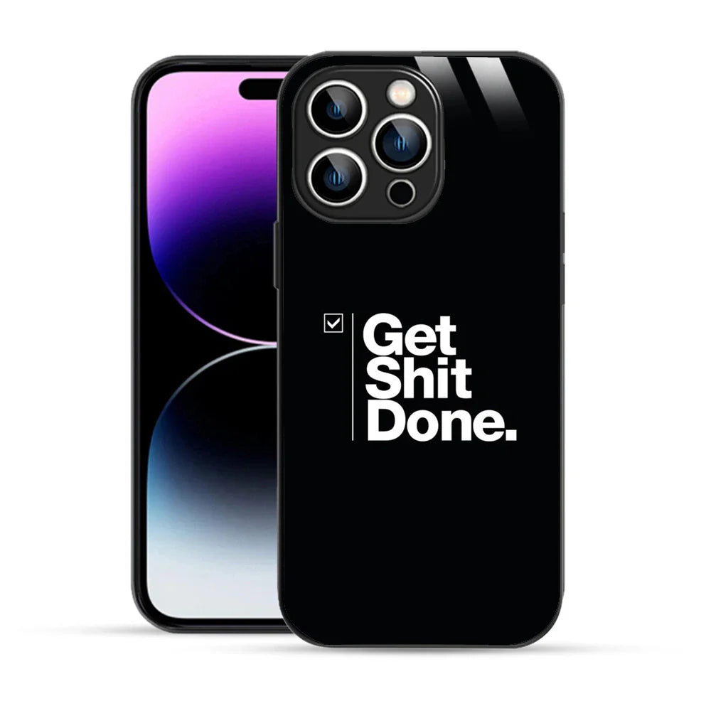 Bornstud Get It Done Quote Printed Case for iPhone 14 Pro Max