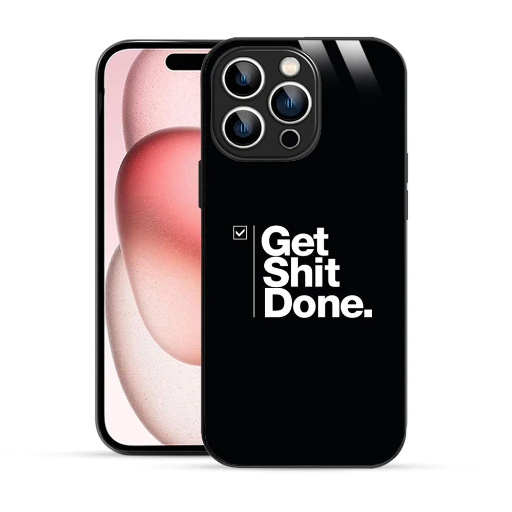 Bornstud Get It Done Quote Printed Case for iPhone 15 Pro