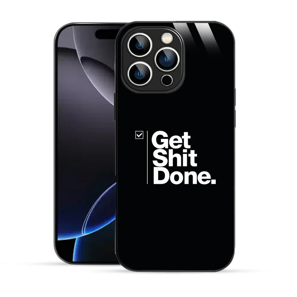 Bornstud Get It Done Quote Printed Case for iPhone 16 Pro