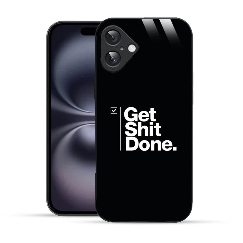 Bornstud Get It Done Quote Printed Case for iPhone 16