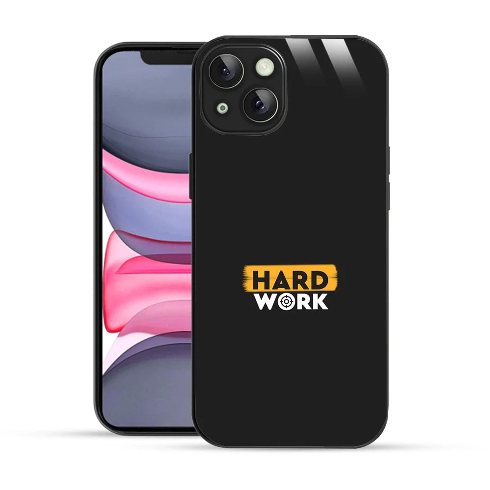 Bornstud Hard Work Quote Printed Case for iPhone 14