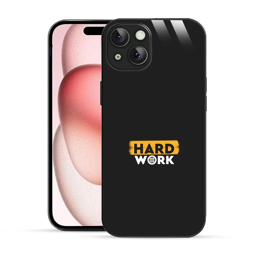 Bornstud Hard Work Quote Printed Case for iPhone 15 Plus