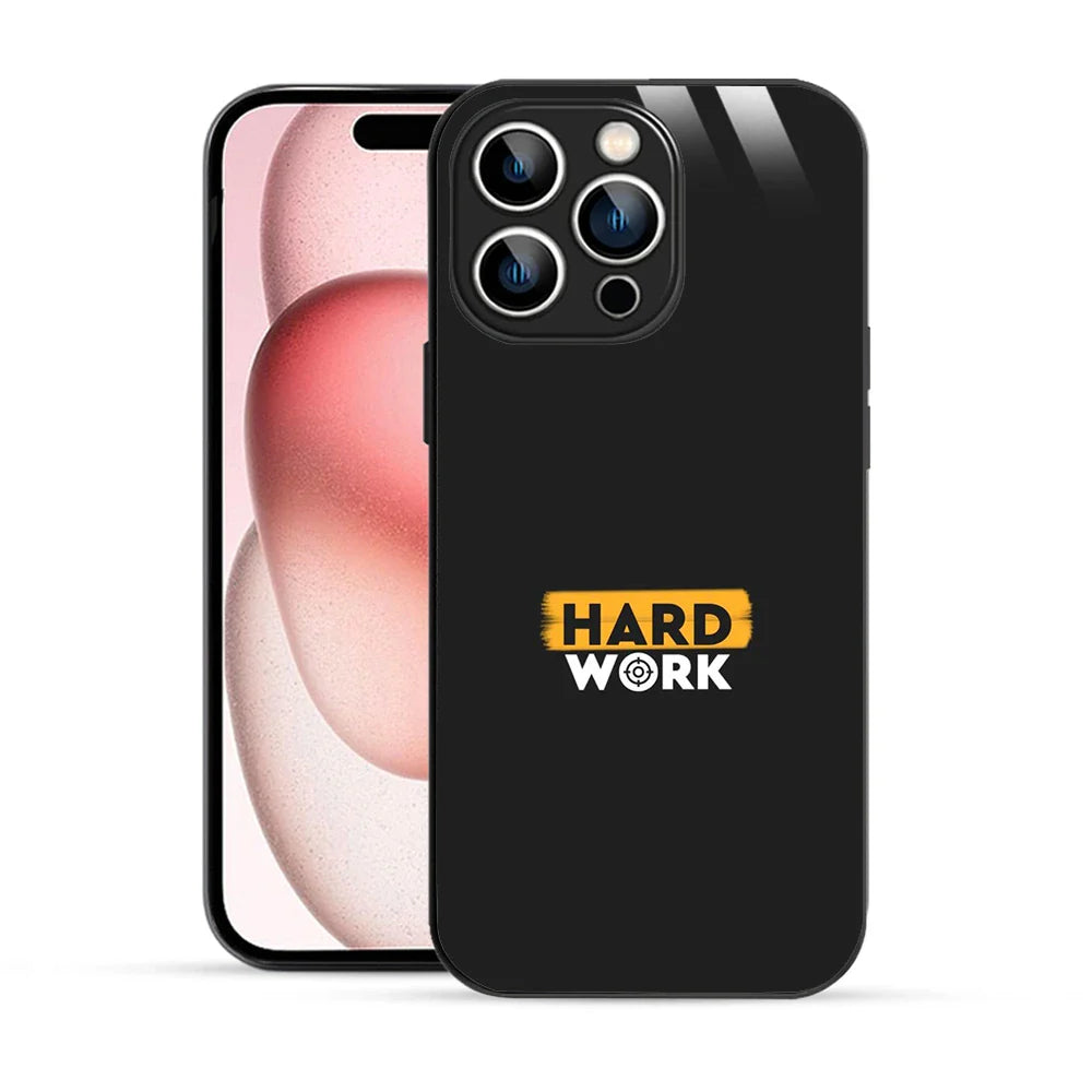 Bornstud Hard Work Quote Printed Case for iPhone 15 Pro
