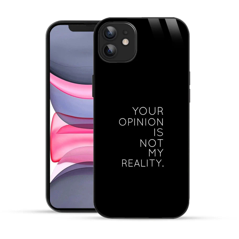 Bornstud Bold Reality Quote Printed Case for iPhone 11