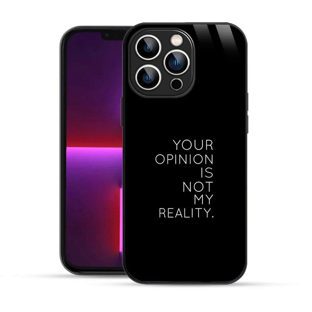 Bornstud Bold Reality Quote Printed Case for iPhone 13 Pro Max