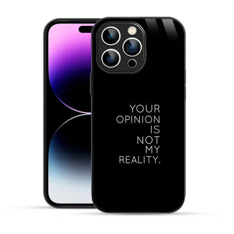 Bornstud Bold Reality Quote Printed Case for iPhone 14 Pro