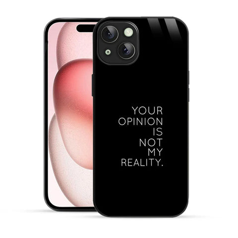 Bornstud Bold Reality Quote Printed Case for iPhone 15