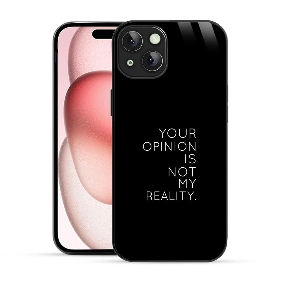 Bornstud Bold Reality Quote Printed Case for iPhone 15 Plus
