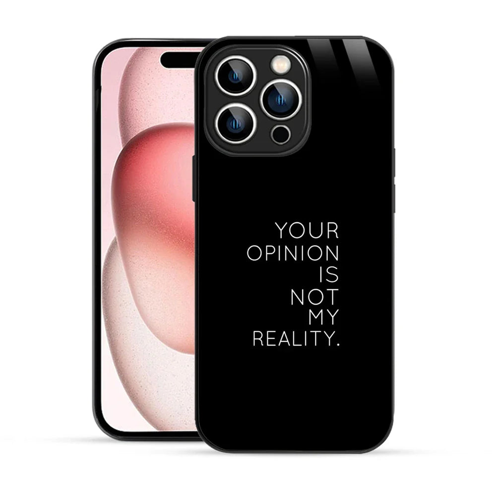 Bornstud Bold Reality Quote Printed Case for iPhone 15 Pro Max