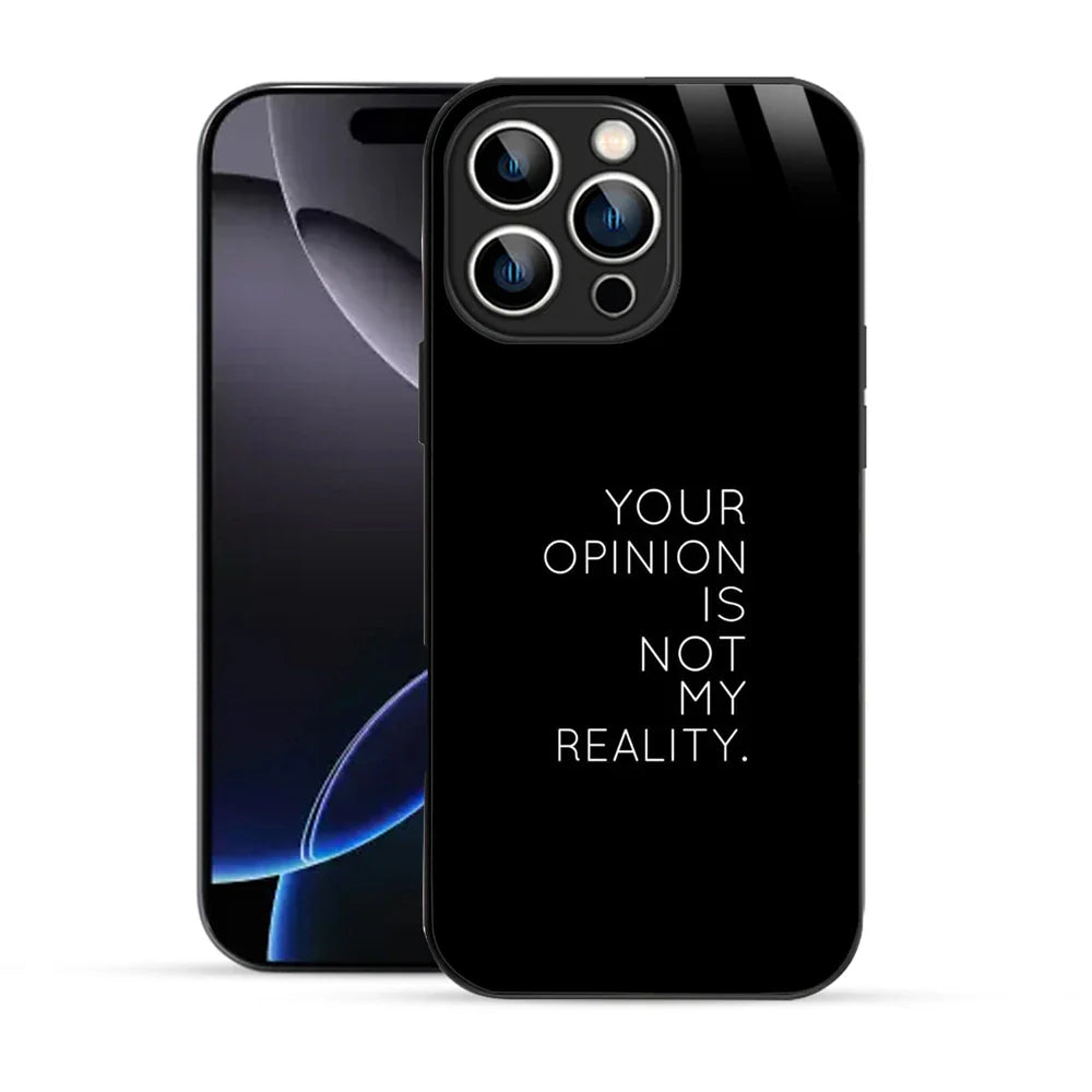 Bornstud Bold Reality Quote Printed Case for iPhone 16 Pro