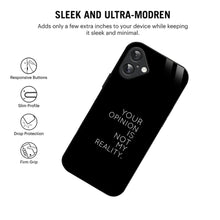 Bornstud Bold Reality Quote Printed Case for iPhone 16